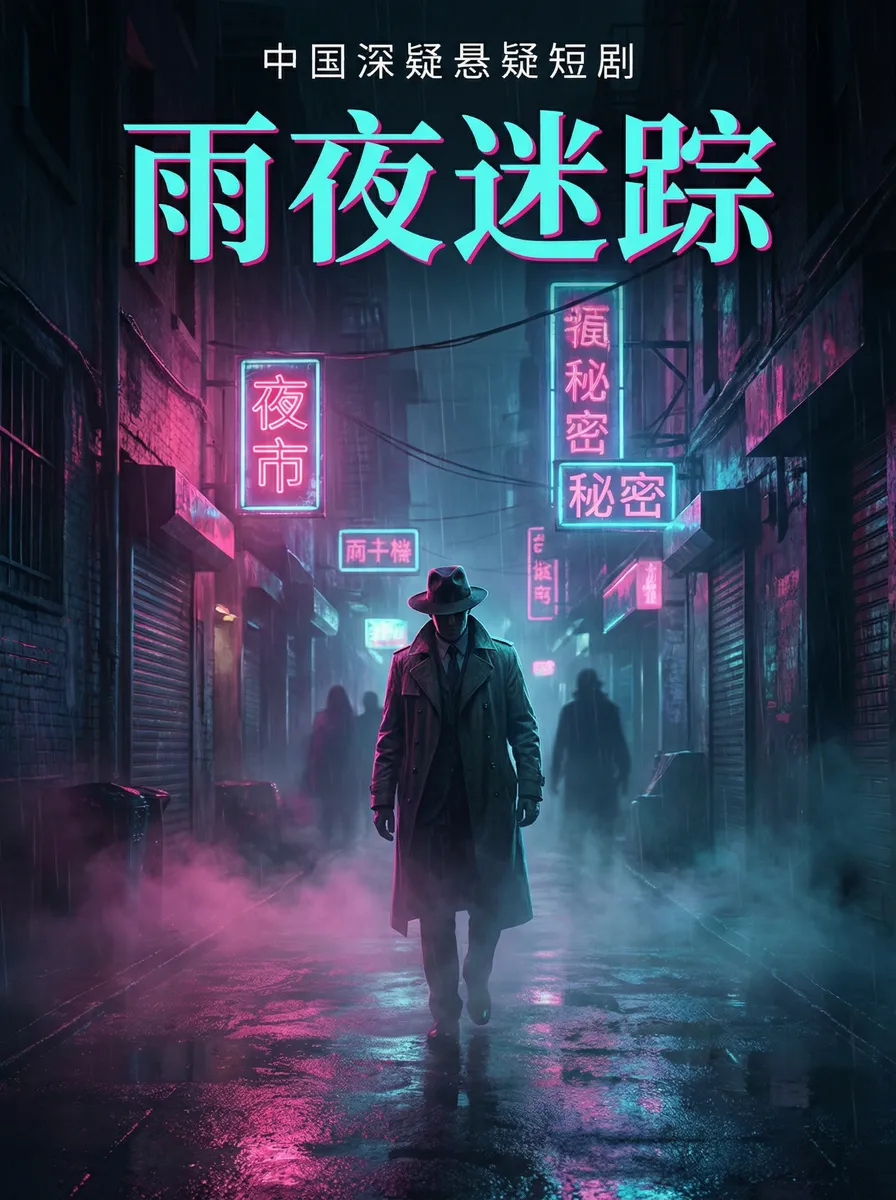 一键脱衣 悬疑追踪短剧 - 雨夜迷踪海报