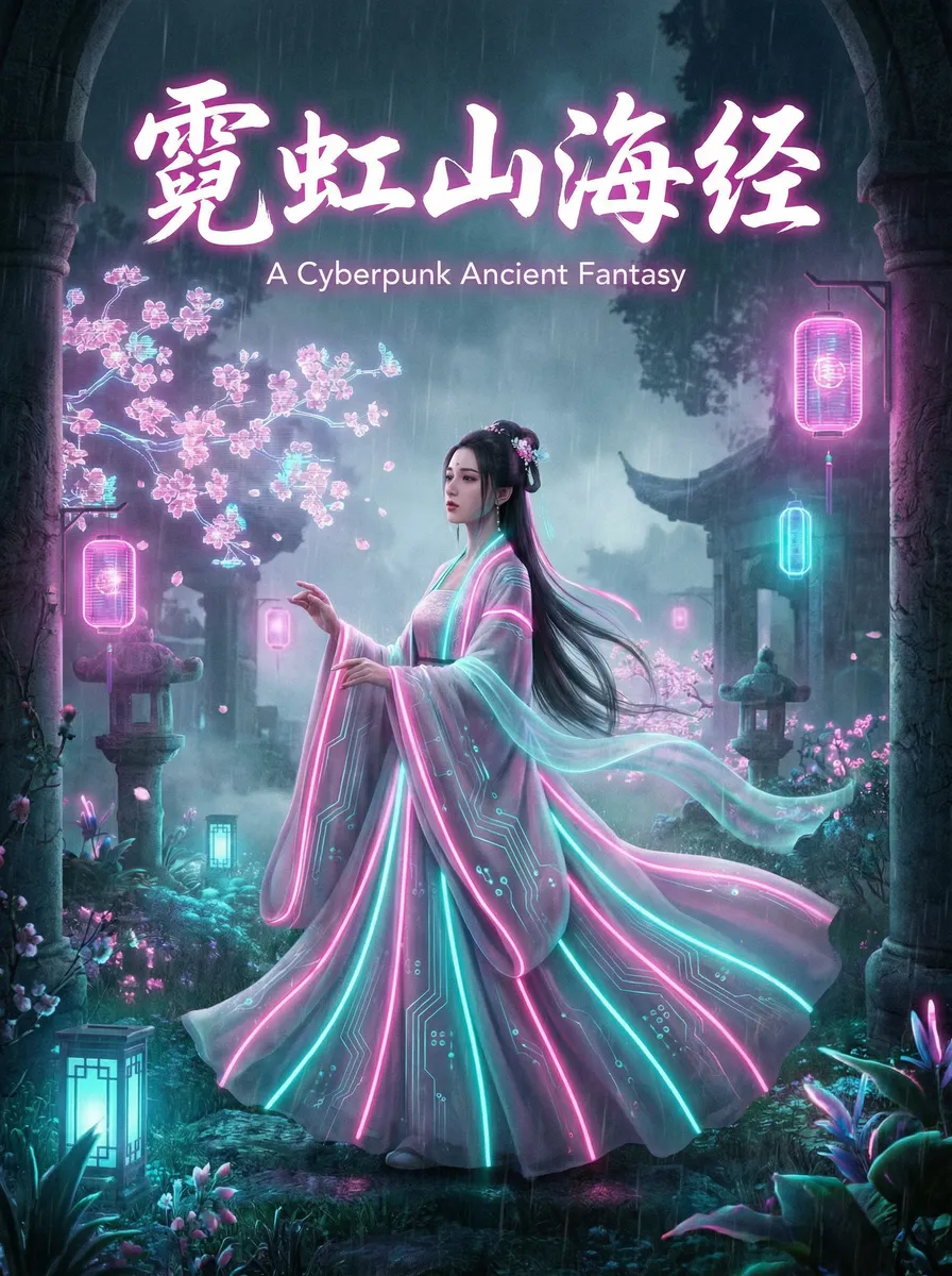 一键脱衣 古风奇缘短剧 - 霓虹山海经海报
